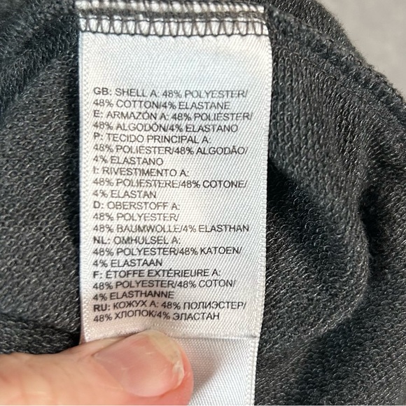 North Face Grey Henley Cozy Long Sleeve Crew Neck Women’s Size Medium Activewear - Picture 5 of 11